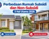 Perbedaan Rumah Subsidi dan Non-Subsidi